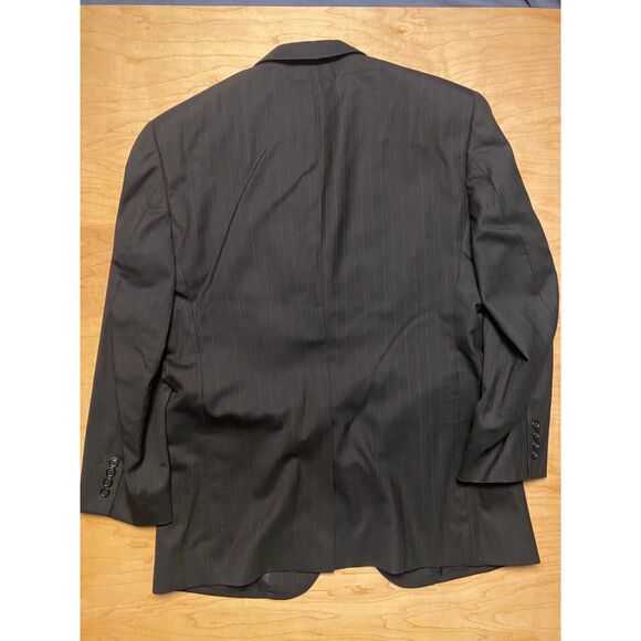 Jos. A. Bank 2 Button Gray Pinstripe Sport Coat Blazer Jacket 42R - Picture 9 of 11